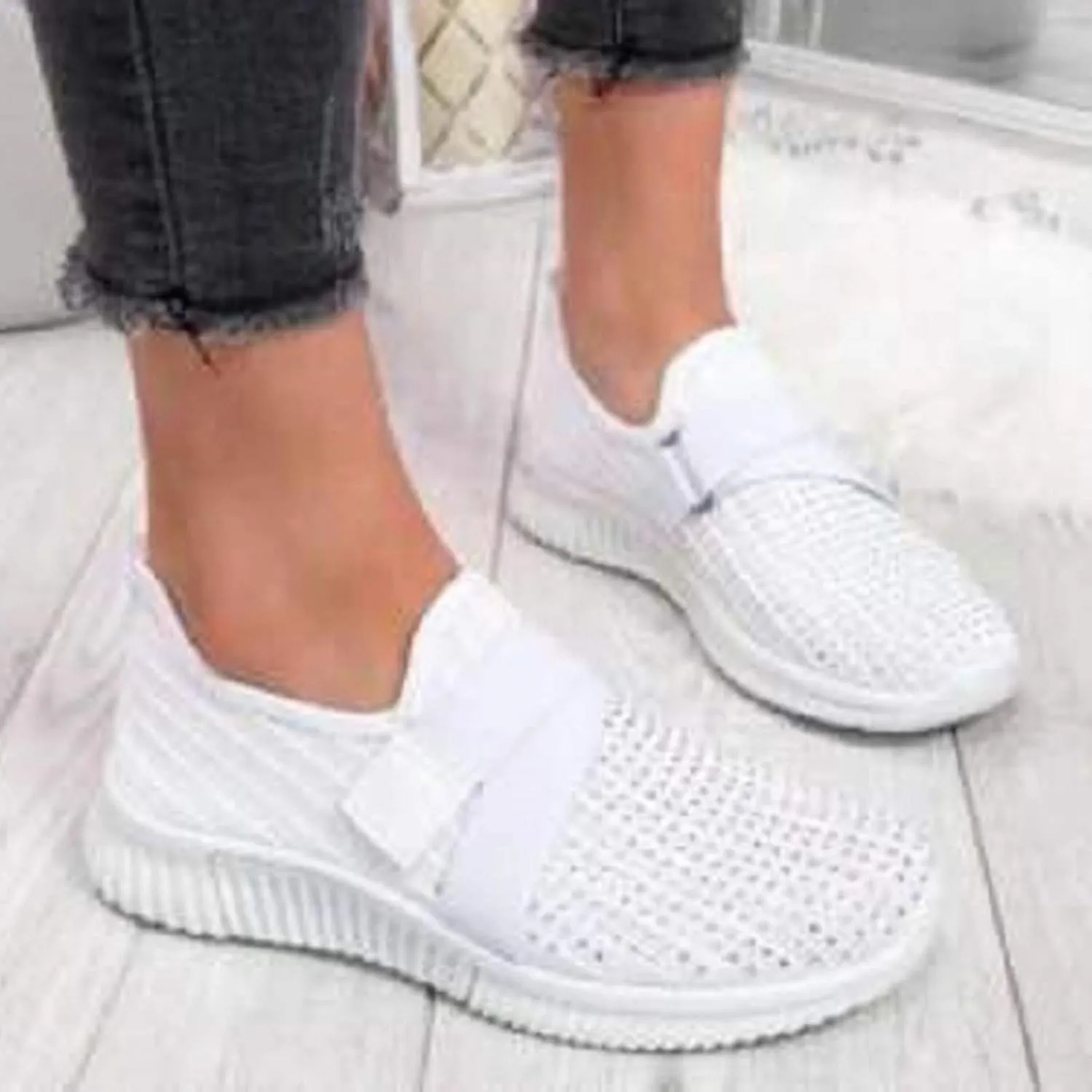 Women's Fashion Sneakers Lace Up Breathable Casual Waking Shoes Trail Running Shoes Men Glitter Loafers Women Shoes Womens White Platform Sneakers