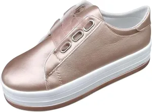 Women's Fashion Sneakers Slip On Canvas Loafers Casual Classic Fall Lightweight Comfort Flat Walking Shoes, Z5-pink, 7.5