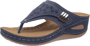 Womens Flat Sandals Flip Flops Arch Support With Arch Support Comfortable Leather Flip Flops Women Comfy Platform Sandals