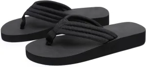 Womens Flip Flops Fashionable Soft Sole Outdoor Beach Flip Flops Summer Thick Women Memory Foam Slippers for Fatigue