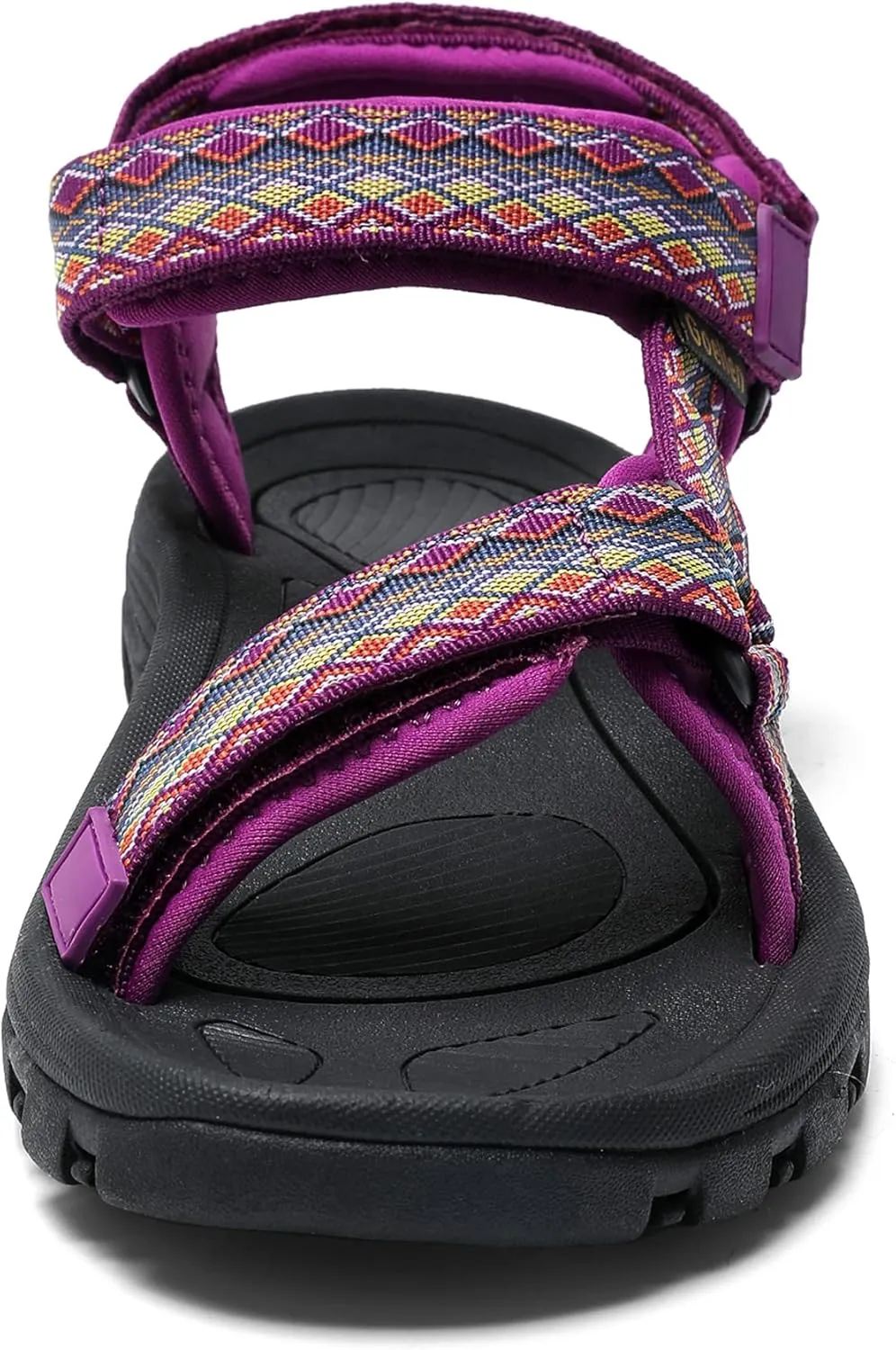 Women's Hiking Sport Sandals Water Outdoor Athletic Shoes With Arch Support Adjustable Velcro Beach Shoes