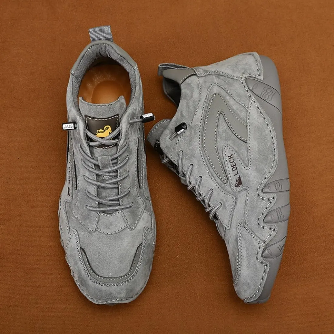 Women's Italian Handmade Suede Explorer Waterproof Hiking Boot for Outdoor Trail Shoes Non-Slip Slip On Trekking Shoes Comfort Sports Walking Chukka Boots