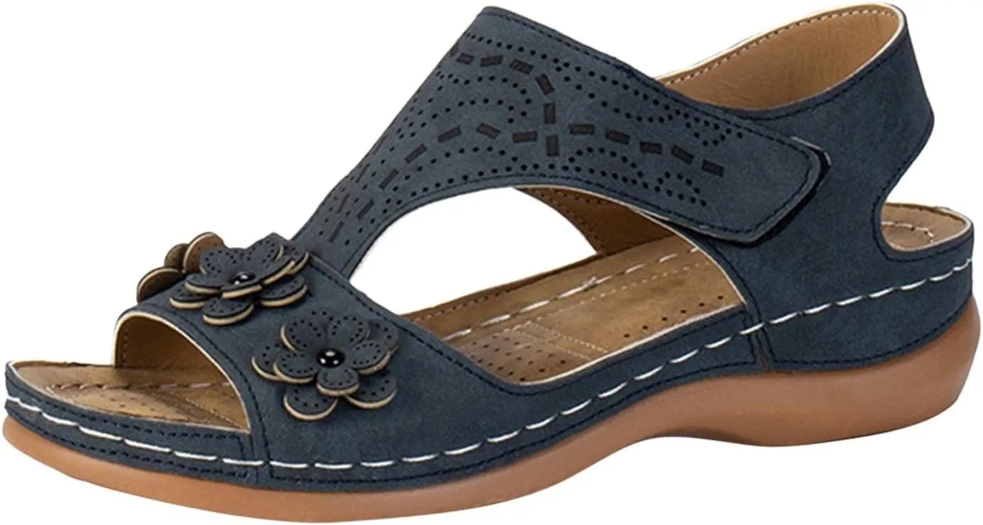 Womens Recovery Sandals Comfortable Orthopedic Slides Wedge Slippers Ladies Slip On Lightweight Eva Platform Shoes for Summer Beach Oceanside Holiday Outdoor