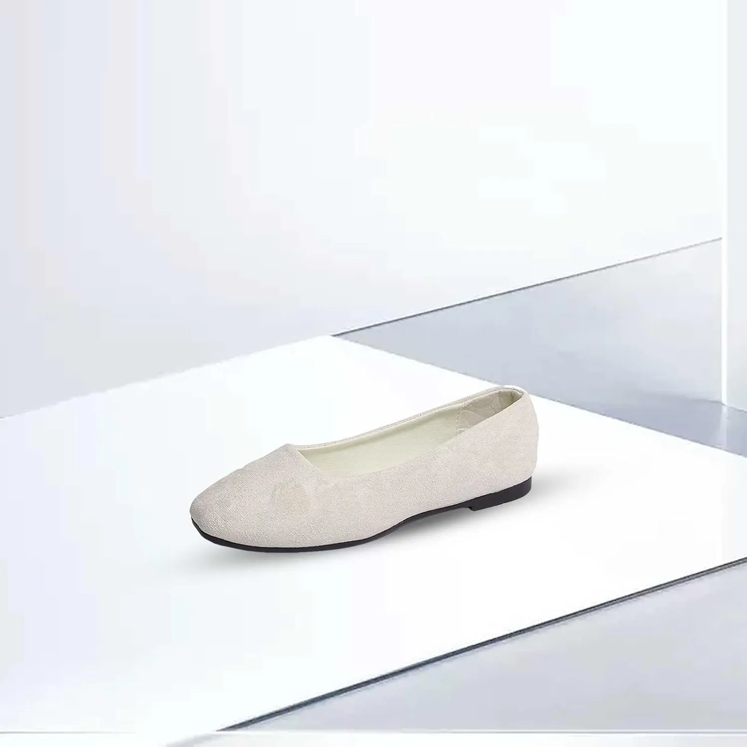 Womens Shoes Round Toe Ballet Flats Shoes Loafers & Slip-ons Solid Color Comfortable Soft Flat Lightweight