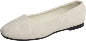 Womens Shoes Round Toe Ballet Flats Shoes Loafers & Slip-ons Solid Color Comfortable Soft Flat Lightweight