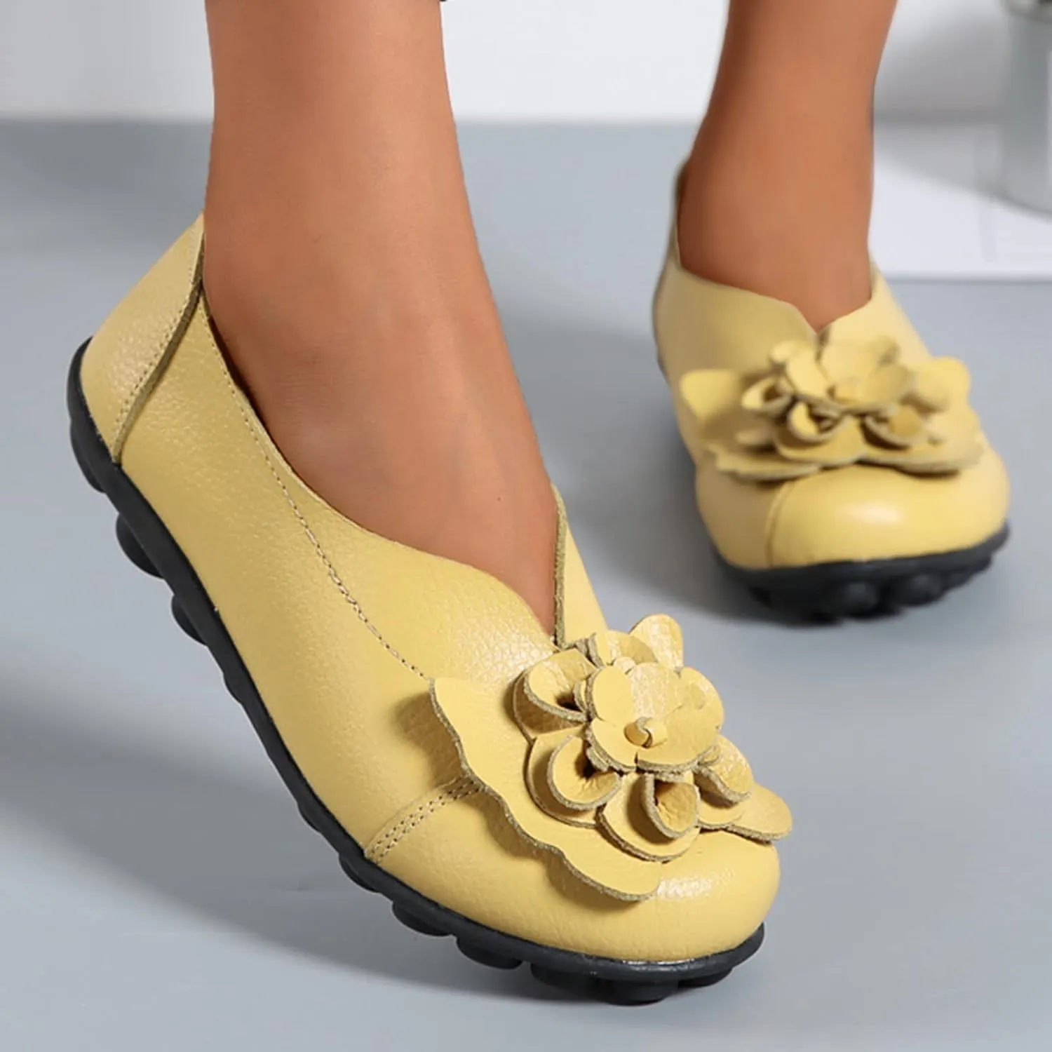 Women's Slip-On Casual Shoes Loafer Mesh Slip on Loafers Soft White Flats Slip Ons Women's Fashion Sneakers