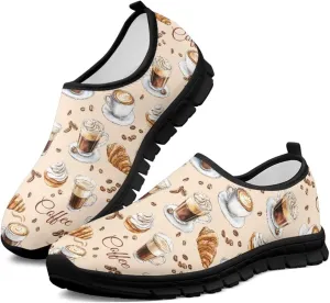 Women's Slip Ons Flat Lightweight Sneakers Walking Casual Loafers Comfortable Art Painted Travel Outdoor Shoes US Size 5.5-11.5