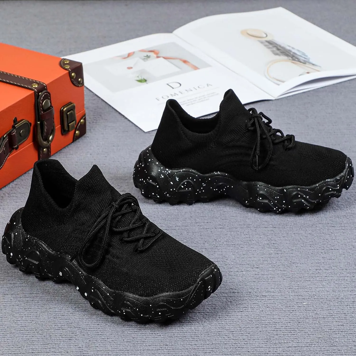 Women's Sneakers Womens Walking Shoes Sports Women's Shoes Breathable Sock Shoes Sneakers Women Shoes Athletic for Women