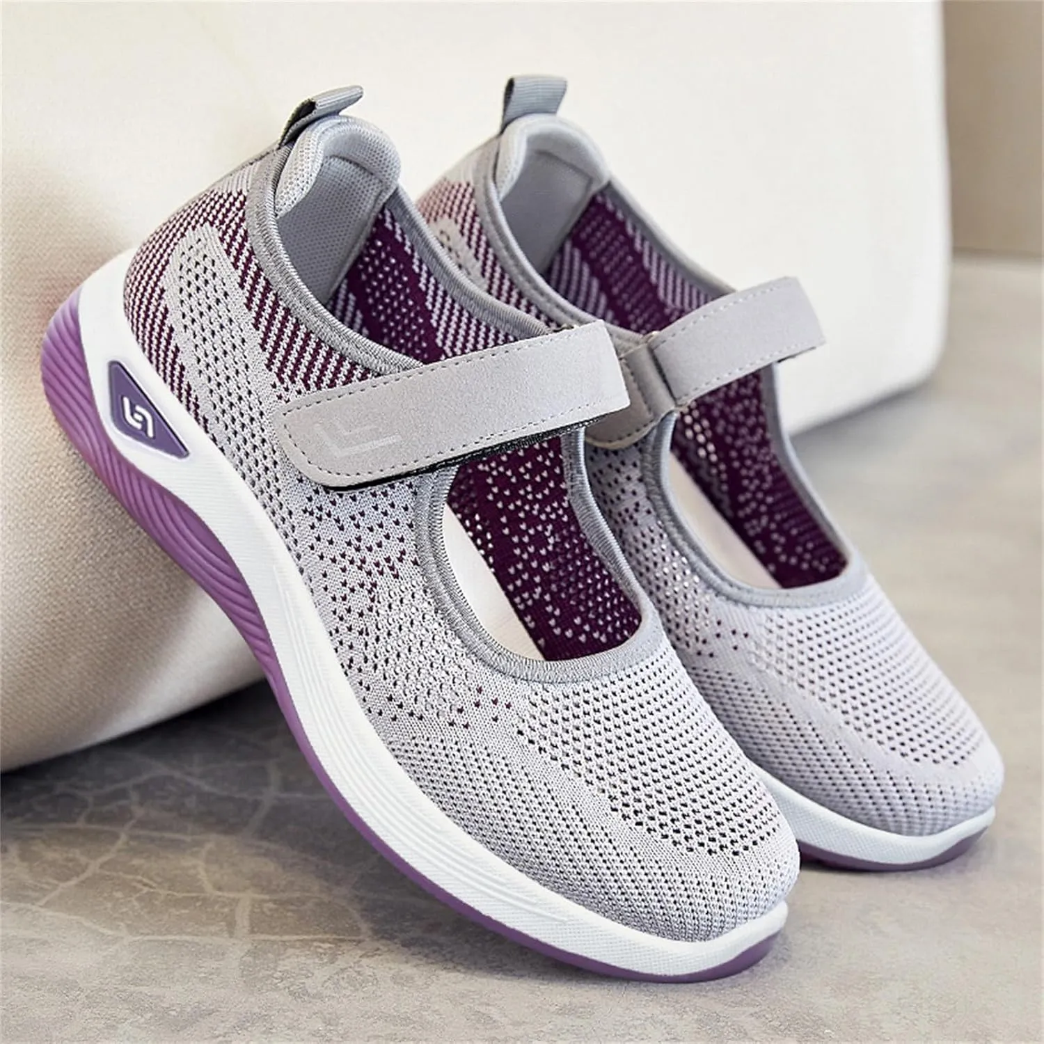 Womens Summer Sneakers Breathable Tennis Shoes Hollow Mesh Fitness Shoes Platform Ankle Paste Fashion Lightweight Running Shoes Hiking Footwear Casual Gym Sports Slip-Ons