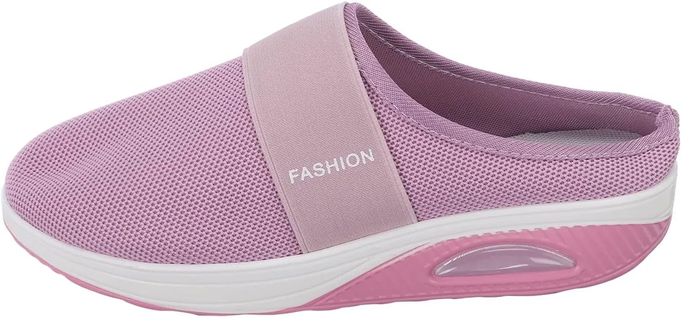 Womens Tennis Slipper Sneakers Breathable Fitness Shoes Slingback Lightweight Running Shoes Casual Platform Gym Sports Slip-Ons Mesh Spring Slippers 2025