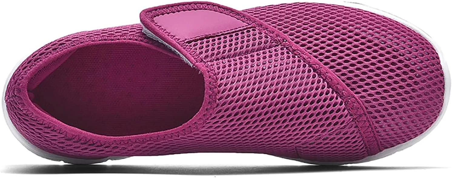 Womens Ultra Breathable Mesh Shoes with Adjustable Strap,Summer Quick Drying Wading Water Shoes,Non Slip Lightweight Hiking Sneaker for Women Barefoot Indoor Fitness Sneaker Breathable Comfy Barefoot