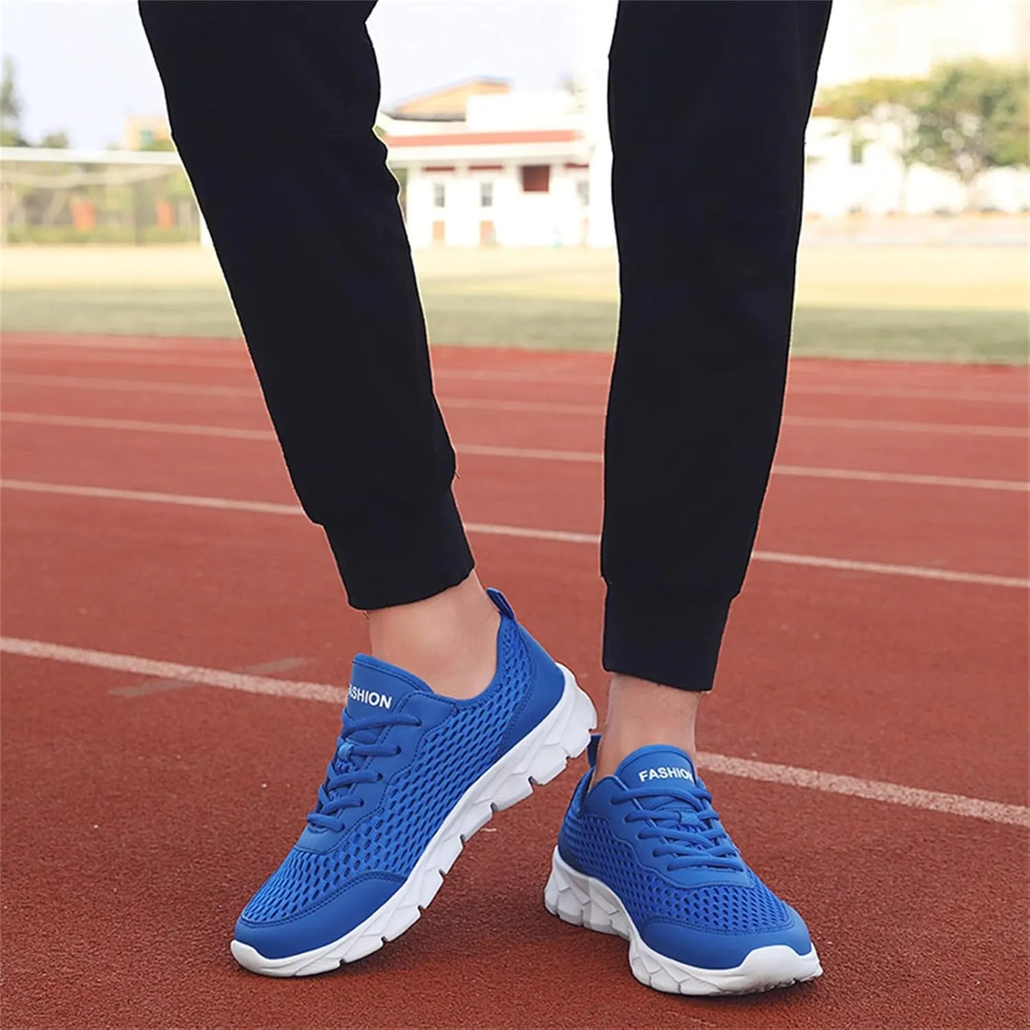 Women's Walking Shoes Mesh Breathable Lightweight Fashion Mens Running Shoes Breathable Casual Black Shoes Slip On Sneakers Brown Tennis Shoe Cross Trainer Shoe