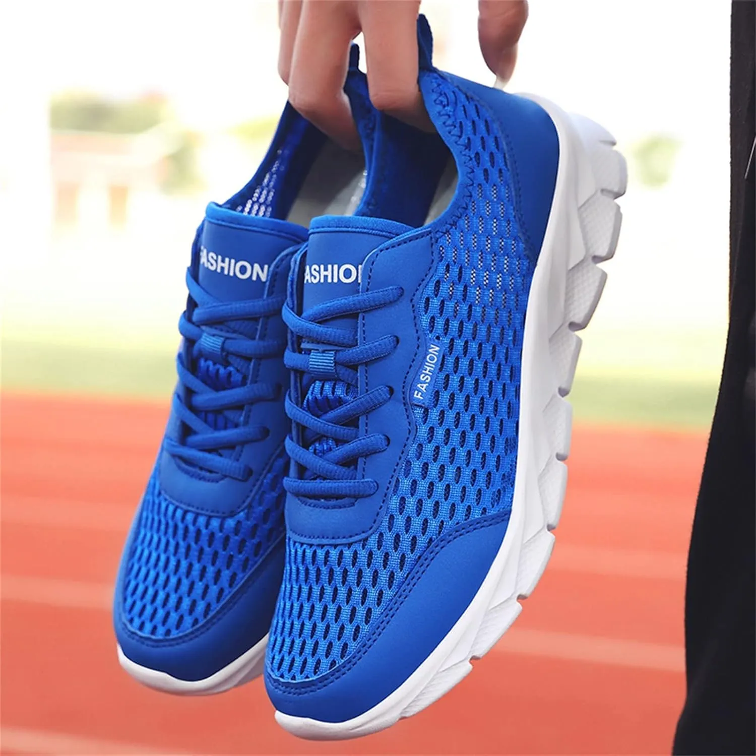 Women's Walking Shoes Mesh Breathable Lightweight Fashion Mens Running Shoes Breathable Casual Black Shoes Slip On Sneakers Brown Tennis Shoe Cross Trainer Shoe