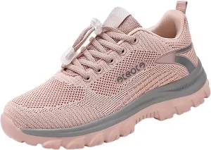 Womens Walking Shoes Slip on Comfy Knitted Non Slip Vintage Wide Running Shoes Breathable Mesh Gym Jogging Outdoor Shoes Ladies 2024 Fashion Sneakers