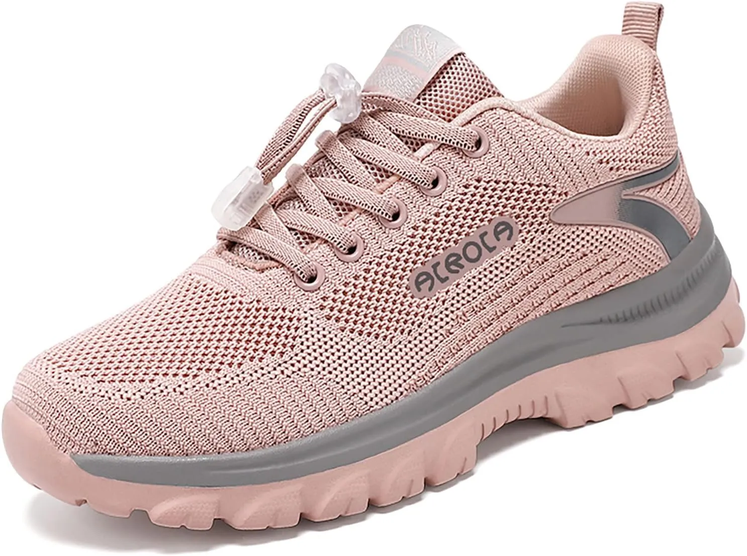 Womens Walking Shoes Slip on Comfy Knitted Non Slip Vintage Wide Running Shoes Breathable Mesh Gym Jogging Outdoor Shoes Ladies 2024 Fashion Sneakers