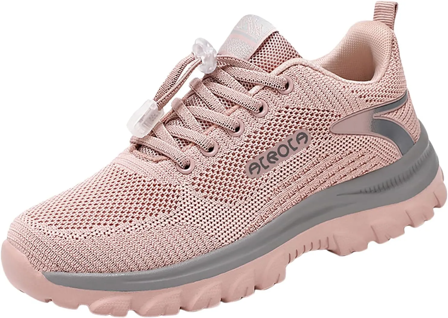 Womens Walking Shoes Slip on Comfy Knitted Non Slip Vintage Wide Running Shoes Breathable Mesh Gym Jogging Outdoor Shoes Ladies 2024 Fashion Sneakers