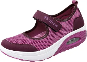 Women's Walking Shoes,Orthotic Walking Sneakers Wide Width Non-Slip Adjustable Breathable Comfortable Lightweight Shoes