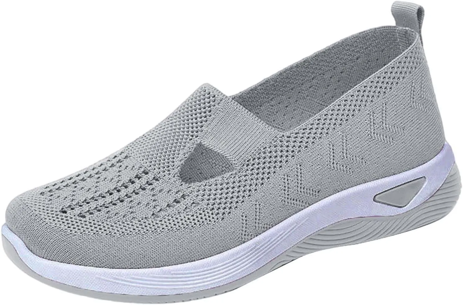 Women's Woven Orthopedic Breathable Soft Shoes Mens Running Shoes Jogging Women Shoes Casual Walking Sneakers Platform Tennis Shoe White Loafers