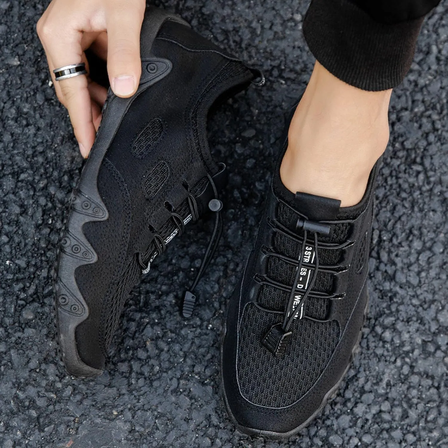 Women's Woven Orthopedic Breathable Soft Shoes Womens Running Shoes Mesh Breathable White Casual Shoes Fashion Sneakers Slip On Tennis Shoe Loafers Shoe
