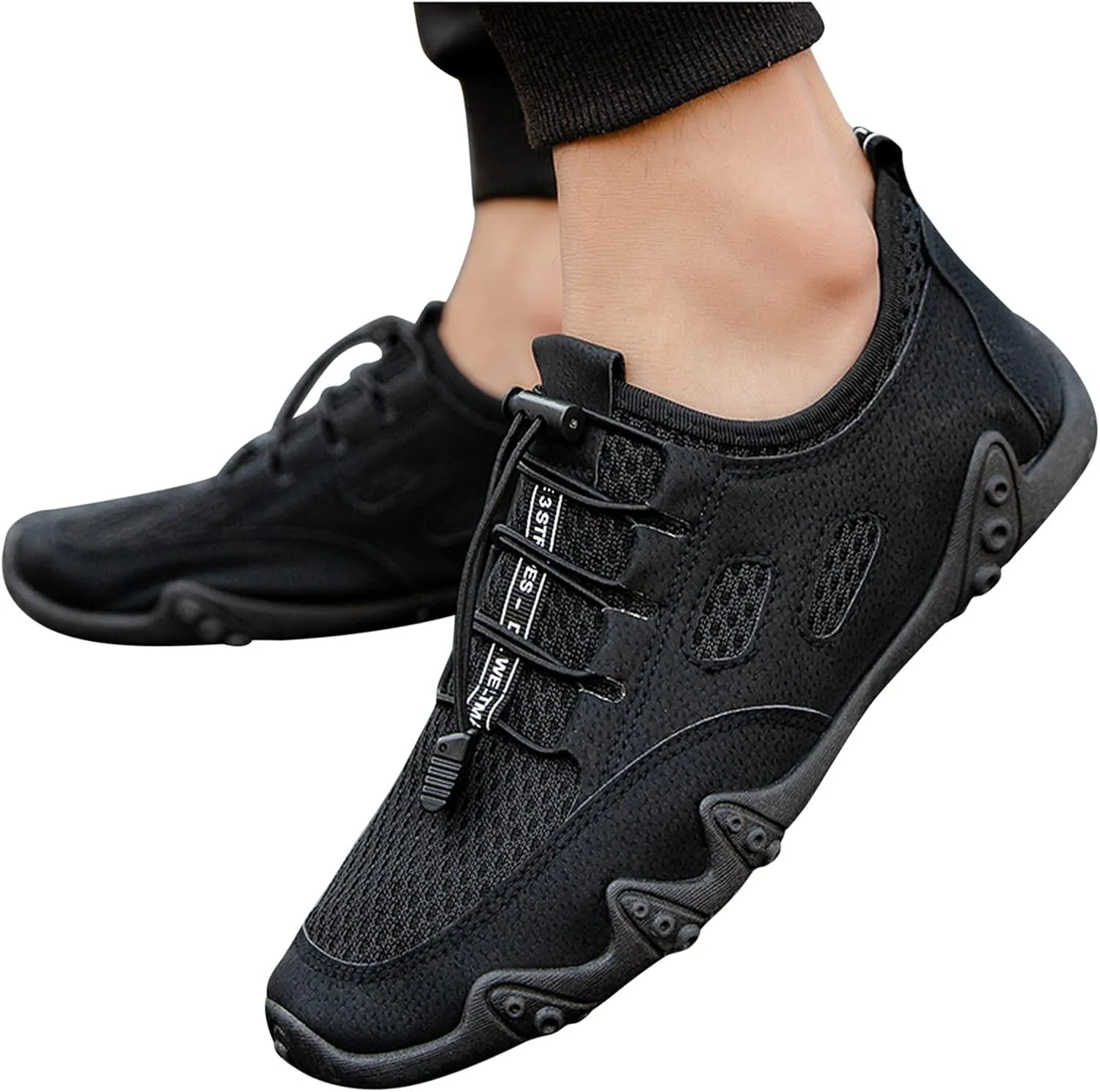 Women's Woven Orthopedic Breathable Soft Shoes Womens Running Shoes Mesh Breathable White Casual Shoes Fashion Sneakers Slip On Tennis Shoe Loafers Shoe