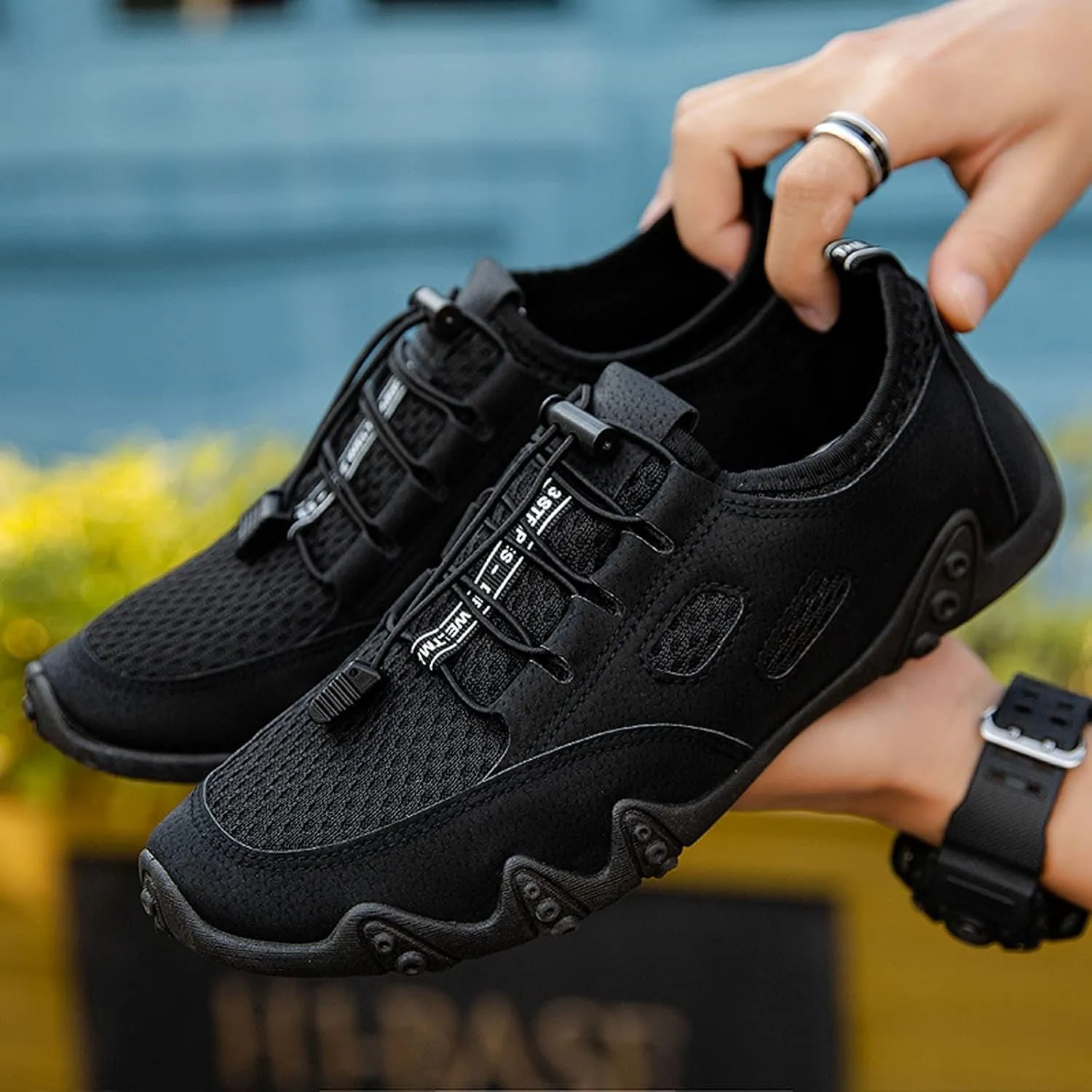 Women's Woven Orthopedic Breathable Soft Shoes Womens Running Shoes Mesh Breathable White Casual Shoes Fashion Sneakers Slip On Tennis Shoe Loafers Shoe