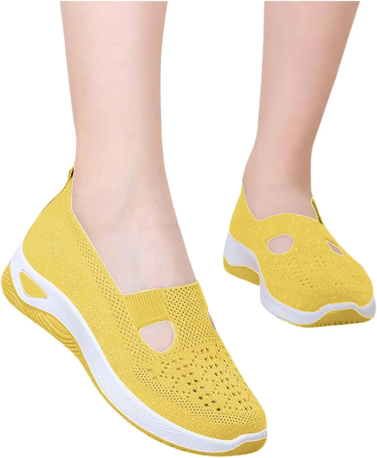 Women's Woven Orthopedic Breathable Soft Walking Womens Tennis Shoes Lether Shoes Dressy Casual Walking Sneakers Waterproof Tennis Shoe Loafers Shoe
