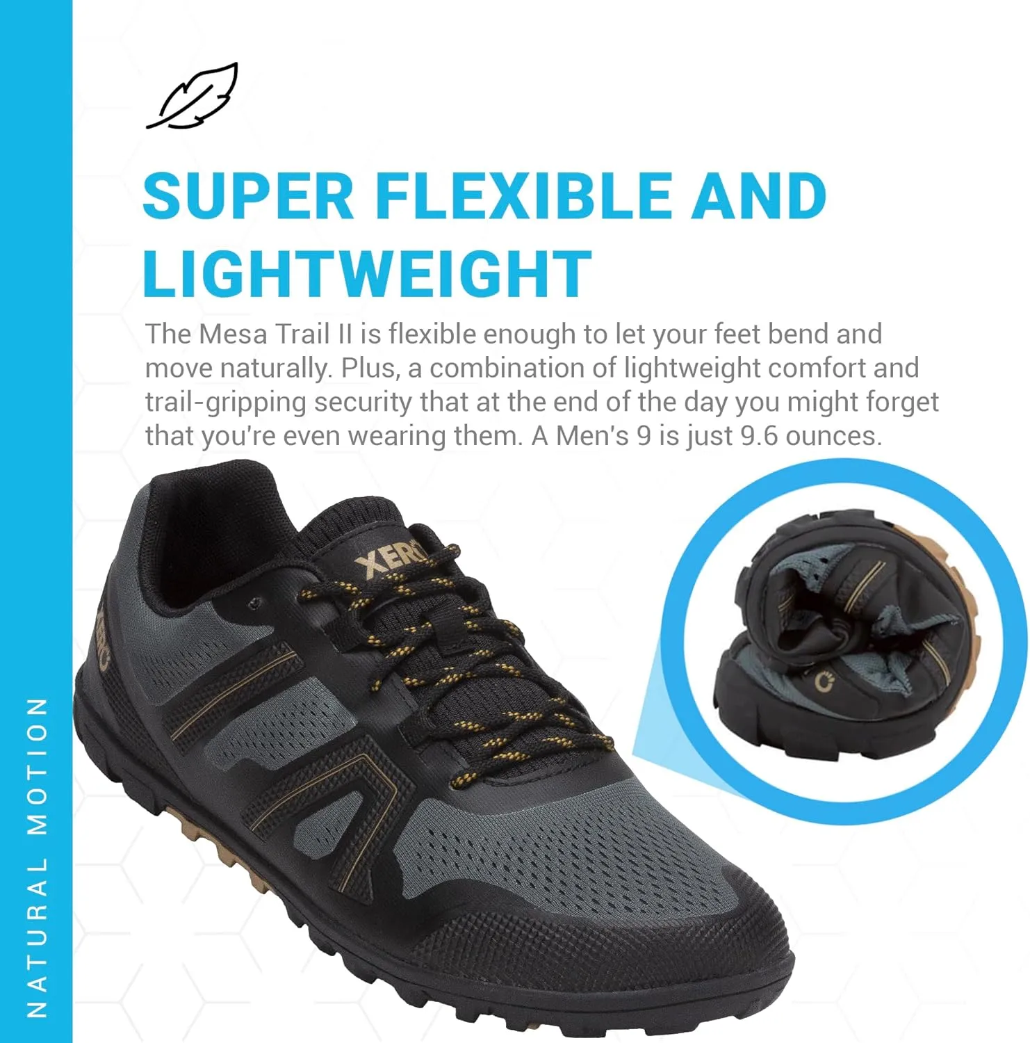 Xero Shoes Men's Mesa Trail II Barefoot Trail Run Shoe