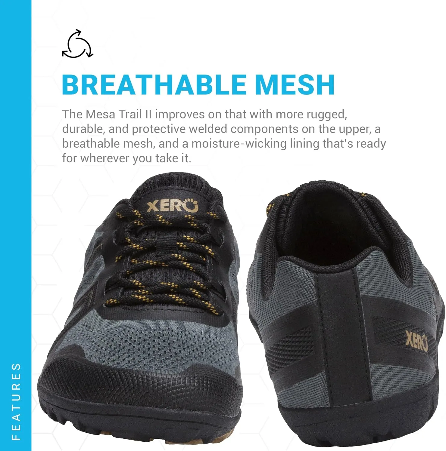 Xero Shoes Men's Mesa Trail II Barefoot Trail Run Shoe