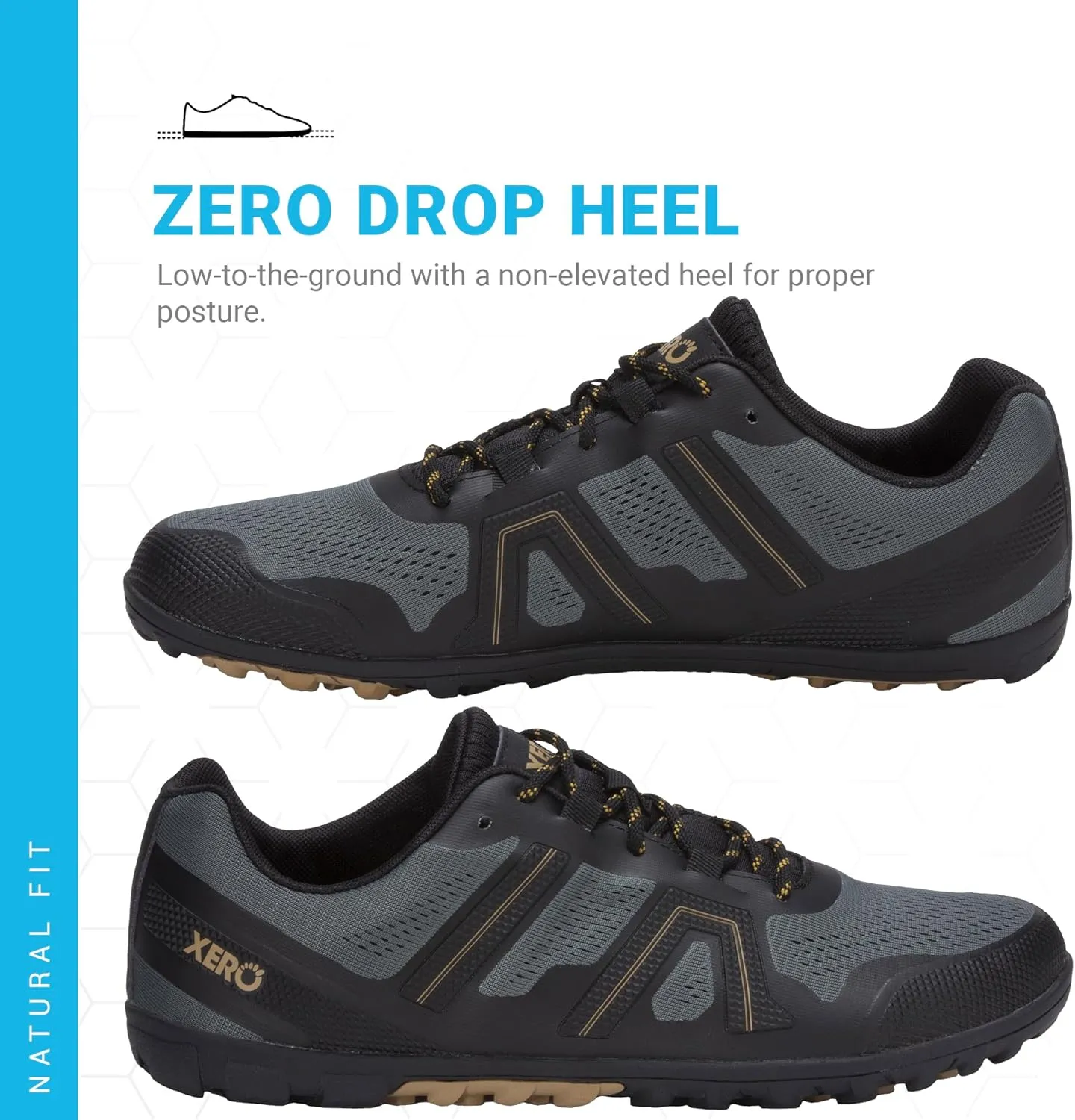 Xero Shoes Men's Mesa Trail II Barefoot Trail Run Shoe