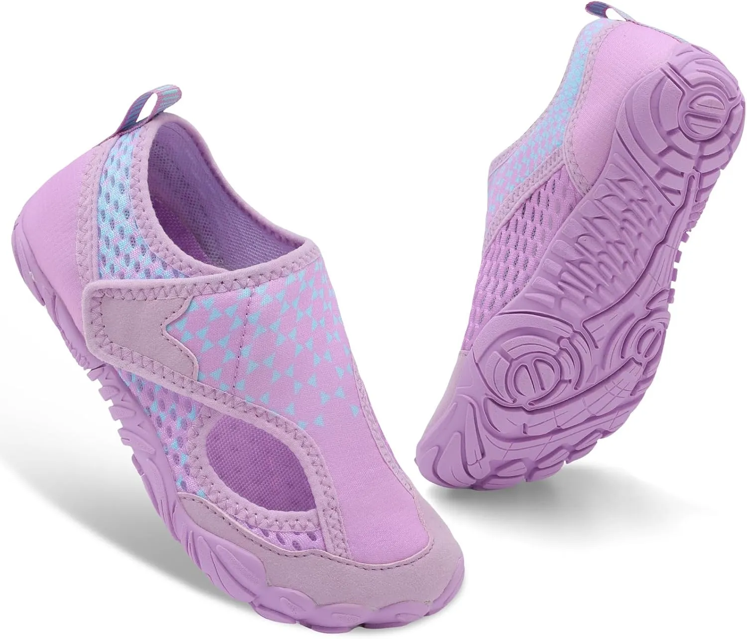 XIHALOOK Water Shoes for Kids Boys Girls Wide Toe Barefoot Quick Dry for Beach Swim Pool Surf Aqua Sports