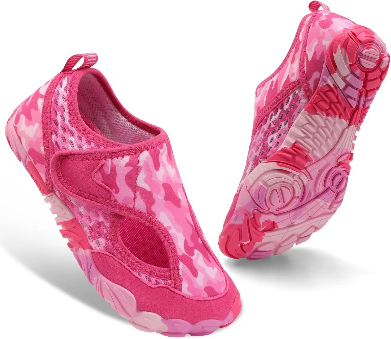 XIHALOOK Water Shoes for Kids Boys Girls Wide Toe Barefoot Quick Dry for Beach Swim Pool Surf Aqua Sports