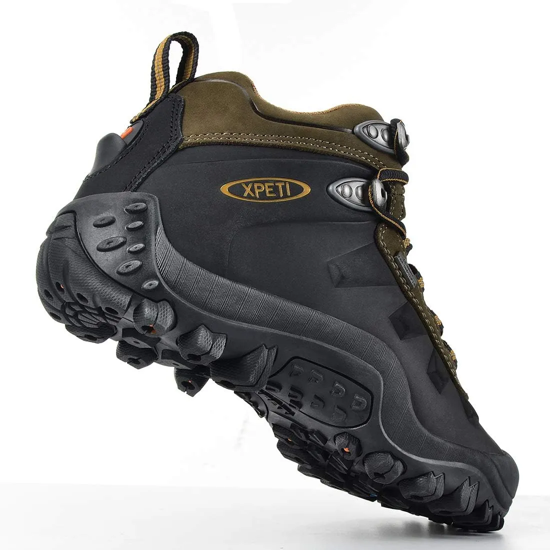 XPETI Mens Highland Waterproof Leather Hiking Boot