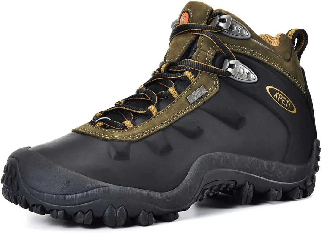 XPETI Mens Highland Waterproof Leather Hiking Boot