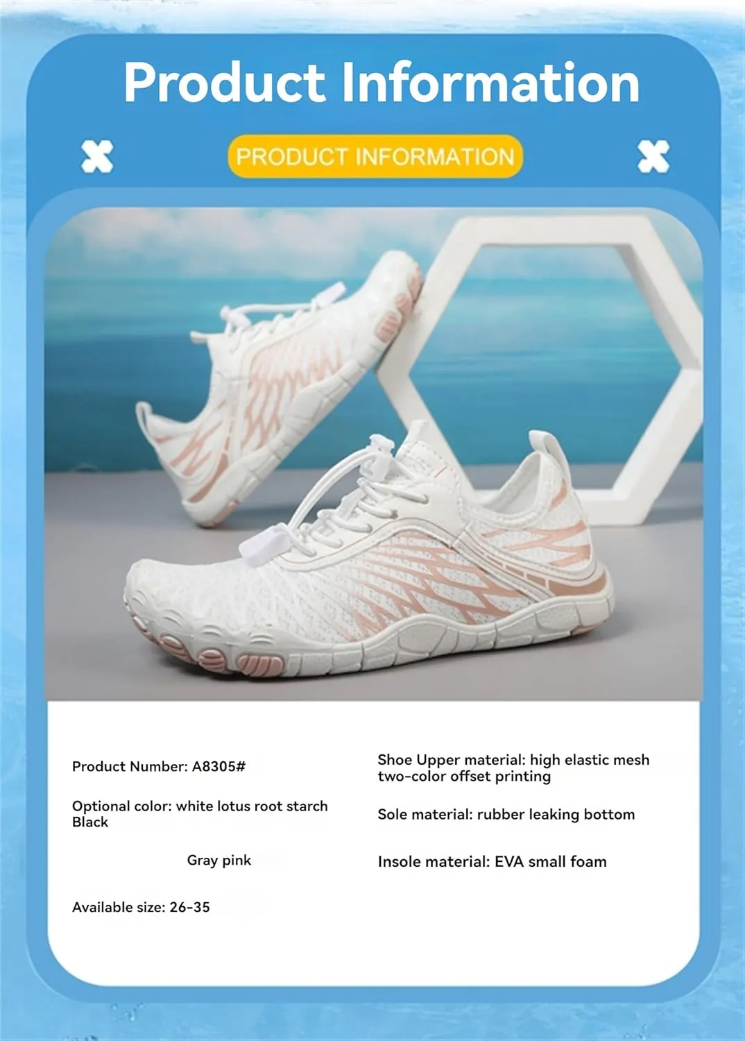 ZWRXW Barefoot Shoes Kids Boys Girls Toddler Shoes Wide Toe Box and Quick-Dry Sand Toddler Breathable Sneakers Tennis Non-Slip Hiking Footwear Comfort Anti-Slip Walking Sneakers