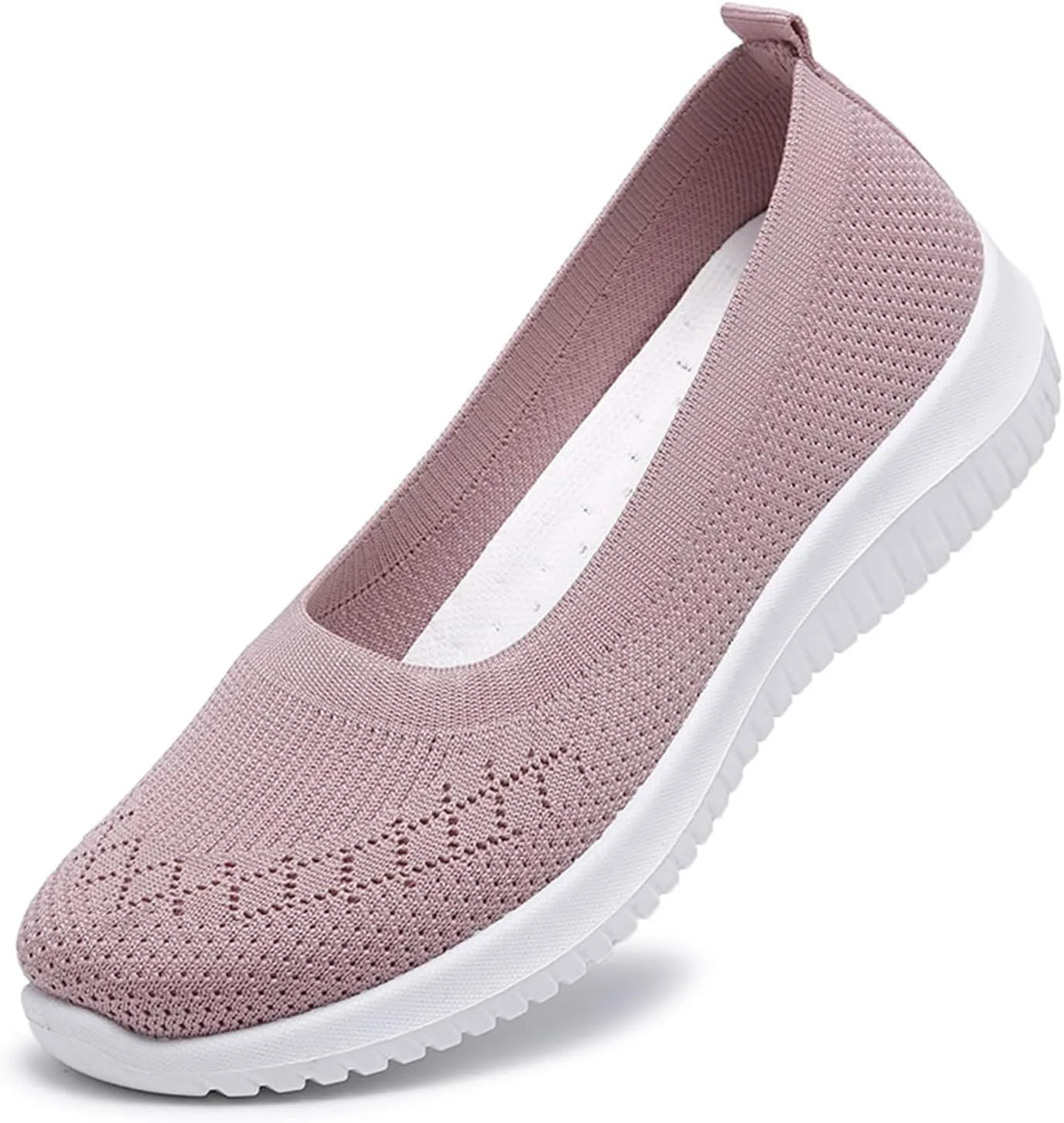 ZWRXW Sneakers for Women Walking Shoes Slip On Sneakers Non Slip Walking Breathable Mesh Work Casual Lightweight Tennis Workout Shoes Orthopedic Breathable Soft Shoe