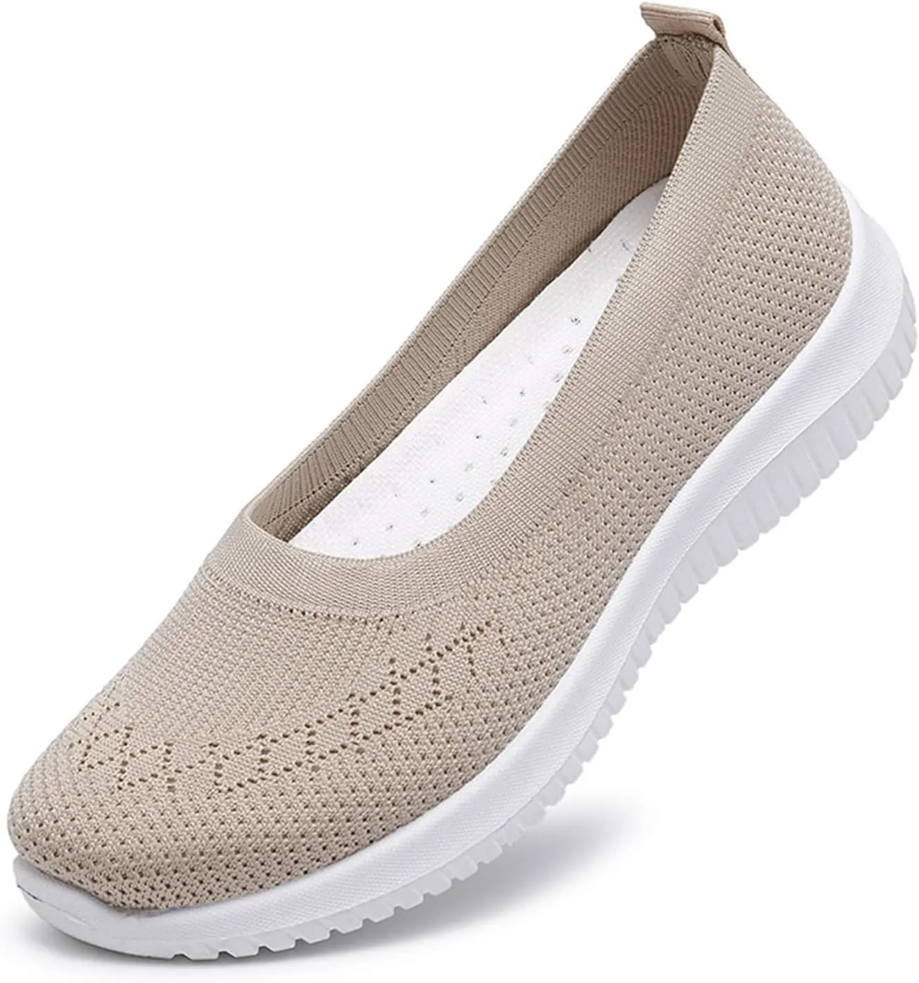 ZWRXW Sneakers for Women Walking Shoes Slip On Sneakers Non Slip Walking Breathable Mesh Work Casual Lightweight Tennis Workout Shoes Orthopedic Breathable Soft Shoe
