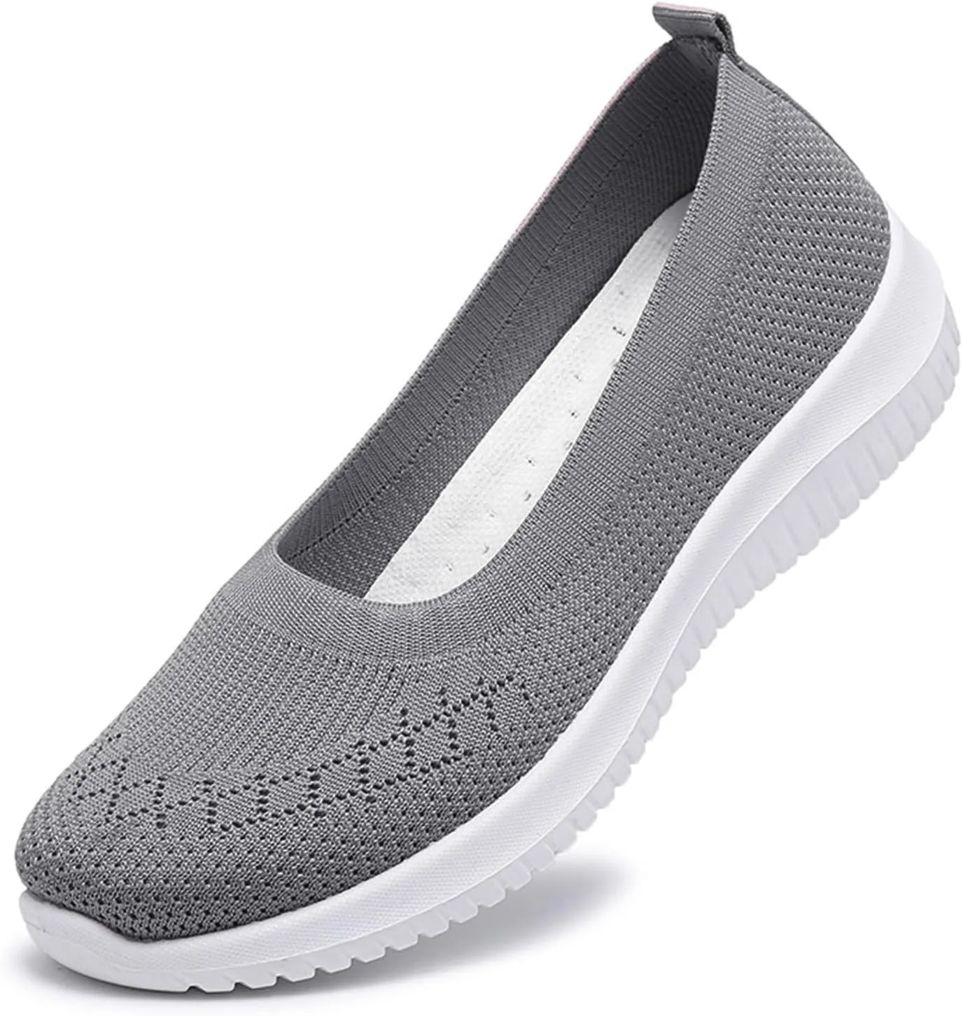 ZWRXW Sneakers for Women Walking Shoes Slip On Sneakers Non Slip Walking Breathable Mesh Work Casual Lightweight Tennis Workout Shoes Orthopedic Breathable Soft Shoe